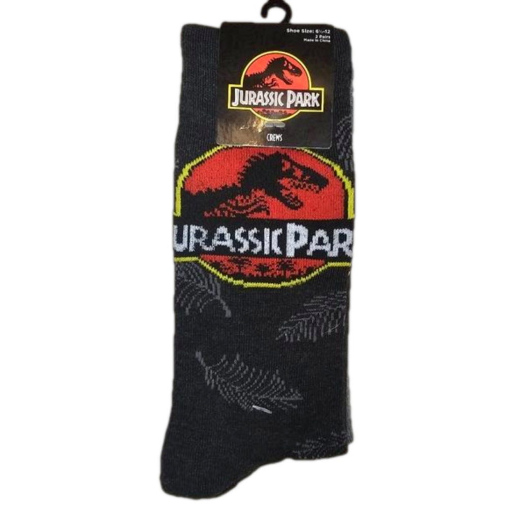 Unisex Adult Jurassic Park Socks NEW